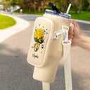 Birth Flower Stethoscope - Personalized Bottle Carrier Bag
