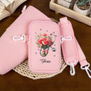 Birth Flower Stethoscope - Personalized Bottle Carrier Bag