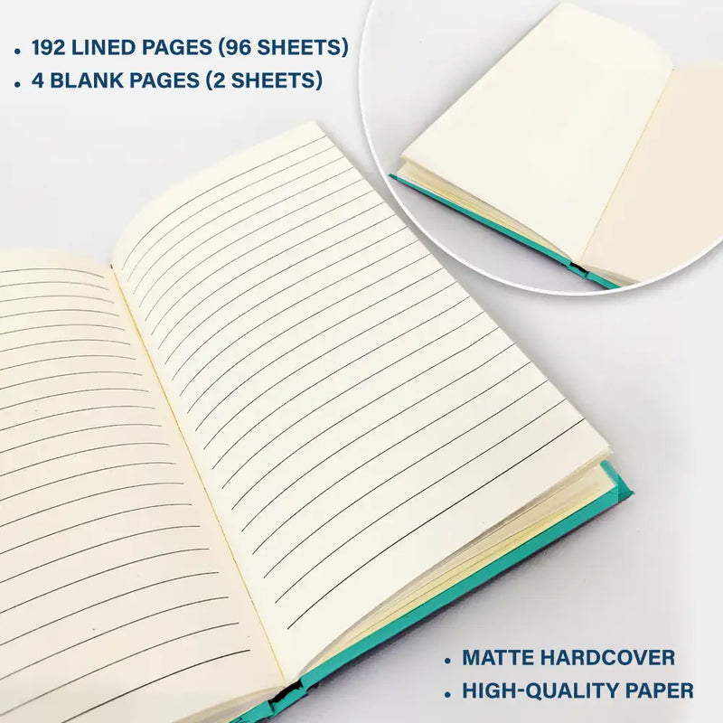 Gift For Mother, Gift For Daughter, Love - Birth Flower The Pages Of My Life Turn Gently - Personalized Hardcover Journal