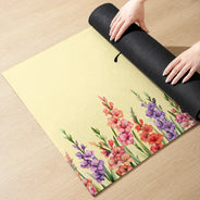 Gift For Yourself,Gift For Women,Yoga,Healing,Icon - Birth Flower With Name - Personalized Yoga Mat