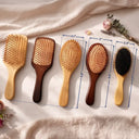 Gift For Wife,Gift For Women,Gift For Mother,Gift For Grandma,Happy - Birth Flowers Grandma's Garden - Personalized Wooden Hair Brush