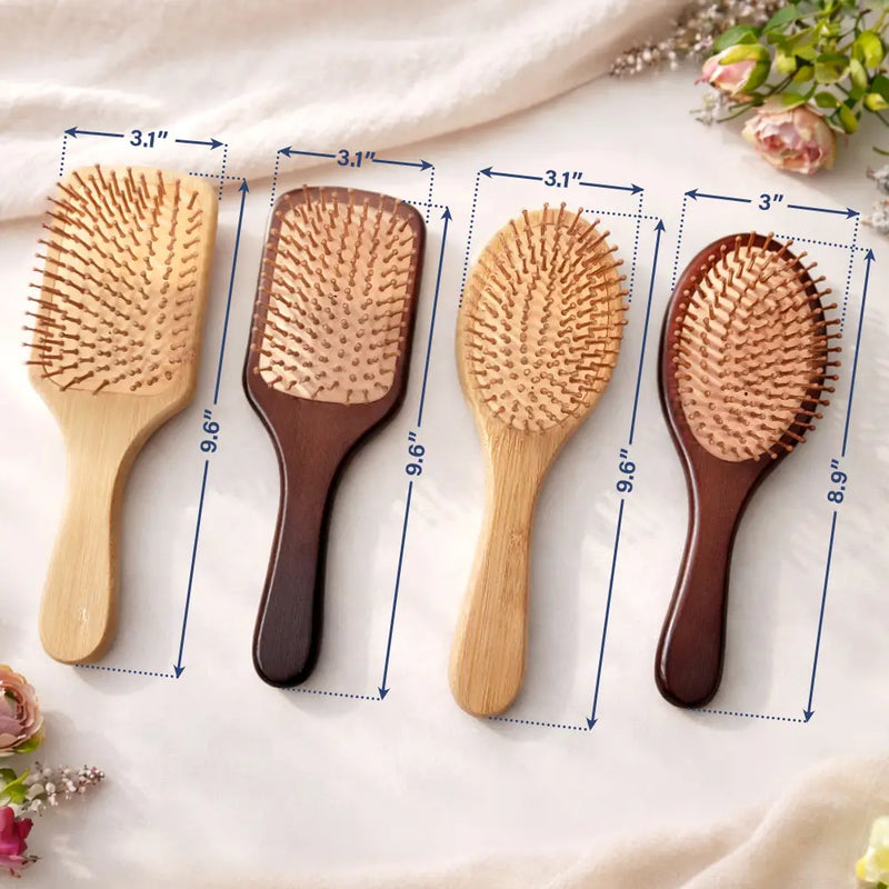 Gift For Wife,Gift For Girlfriend,Gift For Women,Gift For Yourself,Gift For Aunt,Gift For Mother,Gift For Grandma,Gift For Daughter,Gift For Sisters,Gift For Bestie,Happy - Birth Flowers Woman Bloom Where You're Planted - Personalized Wooden Hair Brush