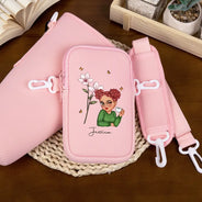 Gift For Yourself,Gift For Women,Gift For Mother,Gift For Grandma - Birth Month Flower For Woman - Personalized Bottle Carrier Bag