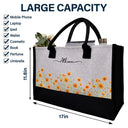 Gift For Yourself, Gift For Women, Happy - Birth Month Flower Watercolor Blooming In Love - Personalized Canvas Tote Bag