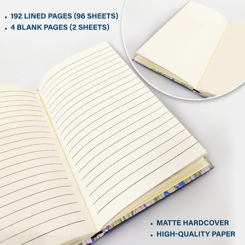 Gift For Women, Gift For Yourself, Gift For Daughter, Gift For Mother, Gift For Sisters, Gift For Bestie, Happy - Birth Month Flower Watercolor Blooming In Love - Personalized Hardcover Journal