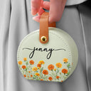 Gift For Yourself, Gift For Women, Happy - Birth Month Flower Watercolor Blooming In Love - Personalized Jewelry Box With Handle