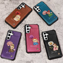 Happy,Gift For Yourself,Gift For Wife,Gift For Women,Gift For Grandma - Birth Month Flowers Bloom Where You're Planted Women - Personalized Leather Flip Wallet Phone Case