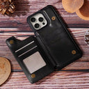 Gift For Yourself,Gift For Women,Gift For Men - Monogram Initial - Personalized Leather Flip Wallet Phone Case
