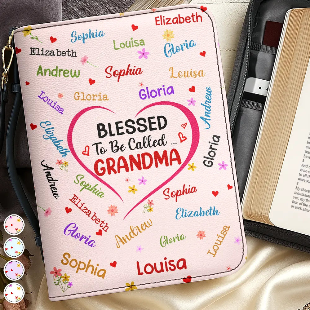 Blessed To Be Called Grandma Mommy - Personalized Bible Cover