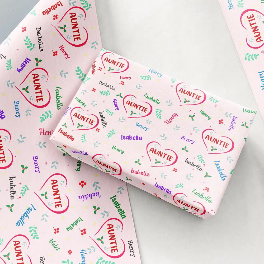 Gift For Grandma, Gift For Mother, Love - Blessed To Be Called Grandma Nana - Personalized Wrapping Paper