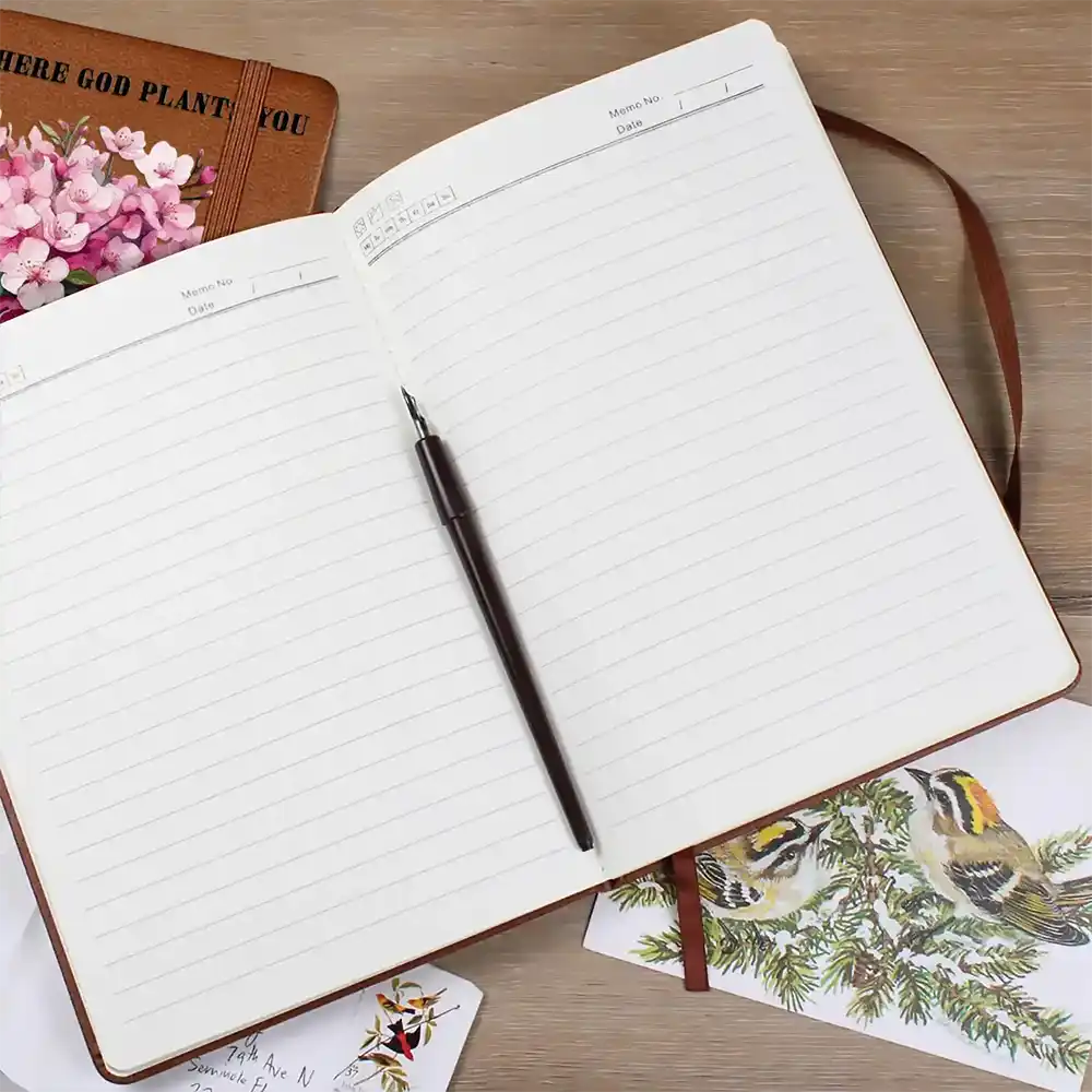 Happy,Gift For Wife,Gift For Girlfriend,Gift For Yourself,Gift For Aunt,Gift For Mother,Gift For Grandma,Gift For Daughter,Gift For Sisters,Gift For Bestie,Gift For Women,Graduation - Bloom Where God Plants You - Personalized Leather Journal