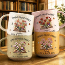 Christmas,Humorous,Reading,Gift For Yourself,Icon - Book Lovers Spread Those Pages - Personalized Pottery Mug