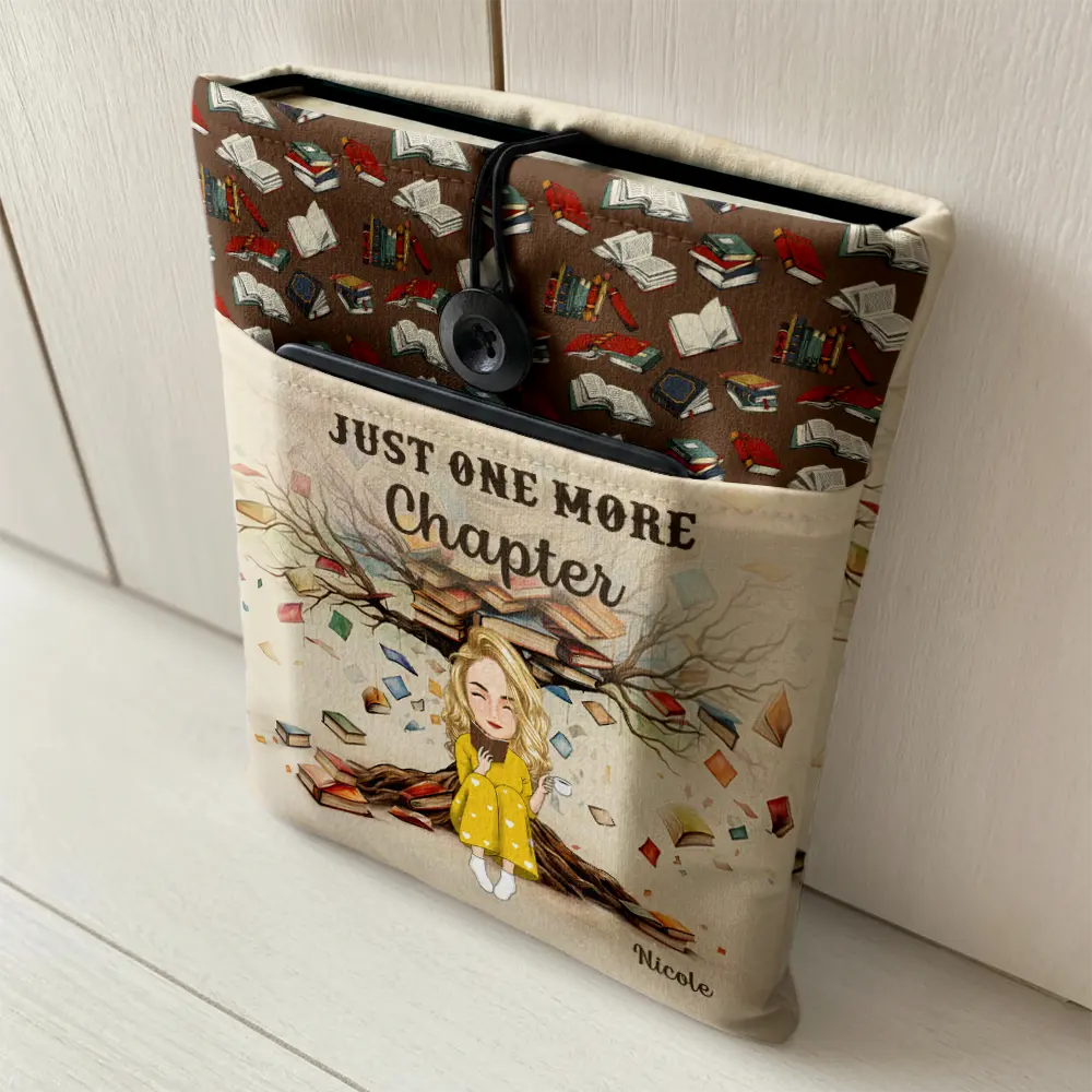 Reading,Gift For Yourself,Happy - Book Tree So Many Books So Little Time - Personalized Book Sleeve