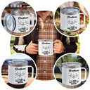 Gift For Brothers, Gift For Sisters, Gift For Sibling, Cousin, Gift For Women, Gift For Men, Happy - Brothers A Bond That Can't Be Broken - Personalized 14oz Stainless Steel Tumbler With Handle