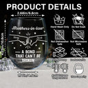 Gift For Brothers,Gift For Sisters,Gift For Sibling,Cousin,Gift For Women,Gift For Men,Happy - Brothers A Bond That Can't Be Broken - Personalized Stemless Wine Glass