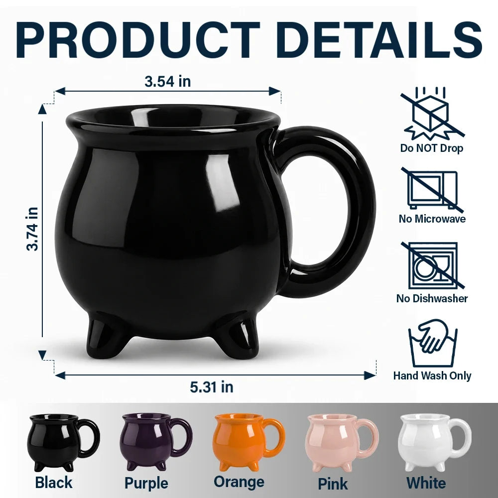 Custom Photo Gothic Portrait Art - Personalized Cauldron Mug