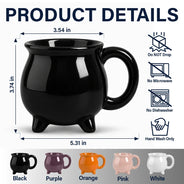 Adorable,Gift For Grandma,Halloween,Icon - Witch Mug Wicked Brew - Personalized Cauldron Mug