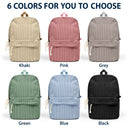 Back To School,Gift For Kids,Adorable,Vector - Watch Out Kindergarten 1st Grade Here I Come - Personalized Corduroy Backpack