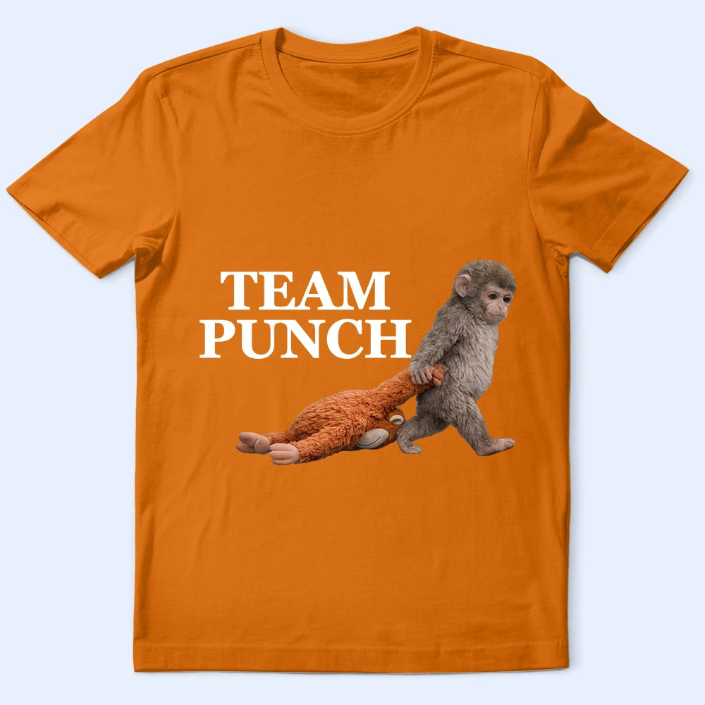 Team Punch Cute Monkey - Personalized T Shirt