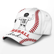 Gift For Mother,Gift For Father,Baseball,Happy - Baseball Mom Dad - Personalized Classic Cap