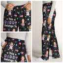 Gift For Father,Gift For Mother,Gift For Grandpa,Gift For Grandma,Stick Figure,Happy,Photo,Icon,Humorous - Custom Photo US Stick Figures This Grandpa Grandma Mom Dad Belongs To - Personalized Pajama Pants