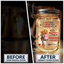 Gift For Couples,Gift For Husband,Gift For Wife,Gift For Boyfriend,Gift For Girlfriend - Calendar I Met You Liked You Love You Forever - Personalized Mason Jar Light