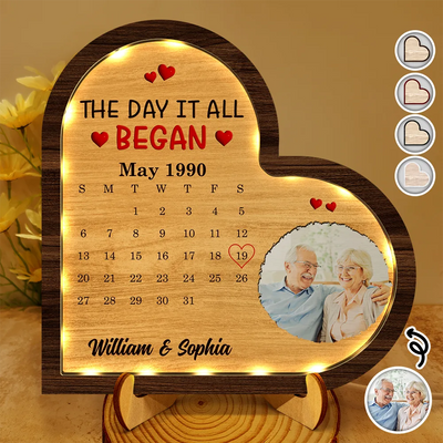 LED Light Wooden Plaque
