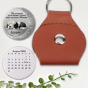 Memorial,Sad - Calendar The Moment Your Heart Stopped - Personalized Leather Pocket Hug