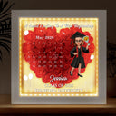 Calendar,Graduation,Happy,Gift For Daughter,Gift For Son,Gift For Sibling,Gift For Sisters,Gift For Brothers,Gift For Bestie - Calendar The Day The Journey Began - Personalized LED Light Flower Shadow Box