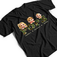 Gift For Father,Gift For Grandpa - Camo Papa Title - Personalized T Shirt