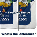 Gift For Yourself, Gift For Women, Happy, Camping - Camper Queen Classy Sassy - Personalized Fleece Blanket, Sherpa Blanket