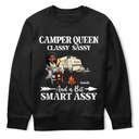 Gift For Yourself,Camping,Campsite,Happy - Camper Queen Classy Sassy - Personalized T Shirt