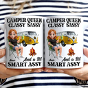 Gift For Yourself,Gift For Women,Camping,Campsite,Happy - Camper Queen Classy Sassy 3D Effect - Personalized Mug