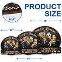 Gift For Bestie,Gift For Sisters,Camping,Happy - Camper Queens Classy Sassy - Personalized Custom Shaped Wood Sign