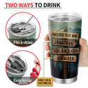 Custom Photo Camping Couple Hold Your Hand Custom Tumbler, Gifts For Wedding, Anniversary, Birthday