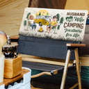 Gift For Couples, Gift For Husband, Gift For Wife, Gift For Men, Gift For Women, Camping, Happy, Summer - Camping Couple Husband And Wife Camping Partners For Life - Personalized Folding Chair Cover
