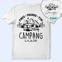 Gift For Bestie, Humorous, Summer, Icon - Camping Crew Fires Friends Fun - Personalized T Shirt