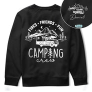 Gift For Bestie, Humorous, Summer, Icon - Camping Crew Fires Friends Fun - Personalized T Shirt