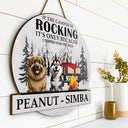 Gift For Couples,Dog Lovers,Dog Couple,Funny - Camping I Tripped Over The Dog - Personalized Custom Shaped Wood Sign
