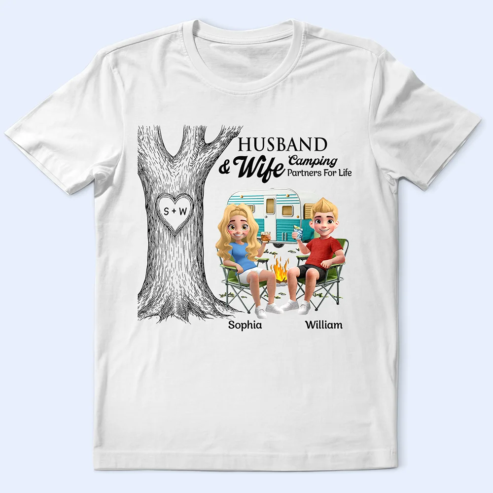Camping Partners For Life - Personalized T Shirt