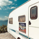 America 250th, Independence Day - Camping Stars Stripes And Campfire Nights - Personalized Decor Decal