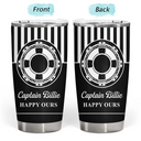 Pontoon,Confident,Gift For Men,Gift For Yourself,Outdoor Decor,Icon - Captain Boat Name - Personalized Tumbler
