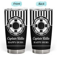 Pontoon,Confident,Gift For Men,Gift For Yourself,Outdoor Decor,Icon - Captain Boat Name - Personalized Tumbler