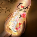 Gift For Couples,Old Couples,Gift For Husband,Gift For Wife,Gift For Boyfriend,Gift For Girlfriend,Love,Custom Photo - Carrying Couple I Love You Every Day - Personalized Bottle Light