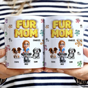 Pet Lovers, Happy - Cat Dog Mom Sponge 3D Inflated Effect Printed - Personalized White Edge-to-Edge Mug