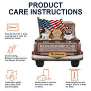 Pet Lovers,Cat Lovers,Happy - Cats Planning Escape Truck - Personalized Custom Shaped Doormat