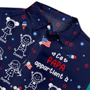 Gift For Husband,Parents,Gift For Yourself,Gift For Men,Gift For Grandpa,Gift For Father,Love,French,Gift For Grandparents,French,Non-Eng,Icon - Ce Grand-Père Papa Appartient À - Chemise Hawaïenne Personnalisée