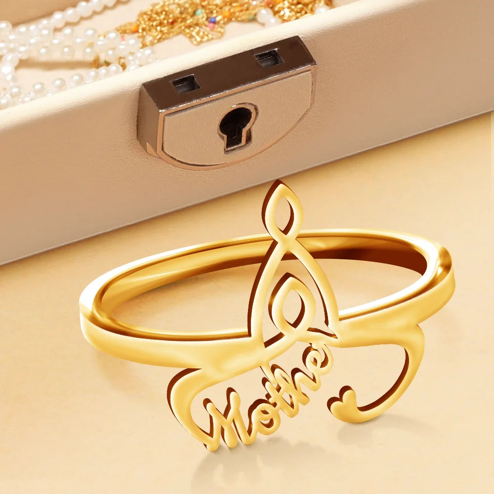 Gift For Women,Gift For Mother,Love,Gift For Grandma - Celtic Motherhood Symbol - Personalized Custom Shaped Ring