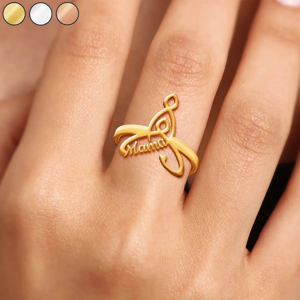 Celtic Motherhood Symbol - Personalized Custom Shaped Ring