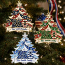 Independence Day,America 250th,Christmas,Proud,Family,Custom Text - Christmas Home For The Holidays - Personalized Custom Shaped Acrylic Ornament
